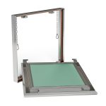 Люк ревизионный под плитку Хаммер Гиппократ-П алюминиевый 300х300 мм скрытый нажимной