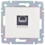 Розетка телефонная Legrand Valena встраиваемая белая RJ11 (694274)