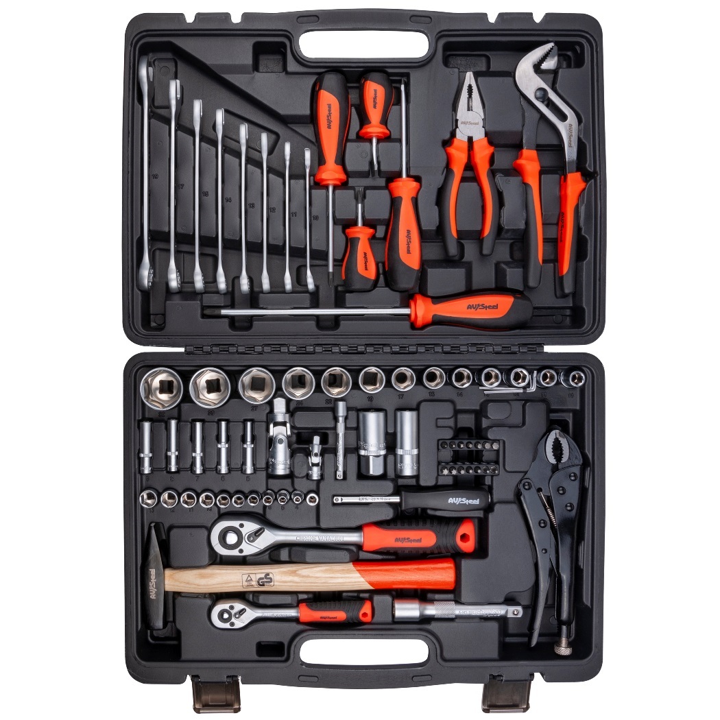 original-20314.jpg Набор инструментов универсальный AV Steel (AV-011072) (72 шт.) — изображение 1