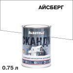 Антисептик Акватекс Сканди кроющий декоративный для дерева айсберг база А 0,75 л