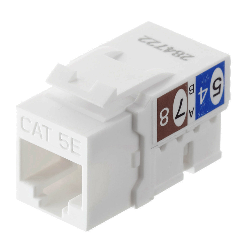 original-20743.jpg Переходник компьютерный Hyperline Keystone RJ45 8P8C CAT5e серый (432595) — изображение 1