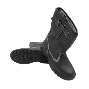 Сапоги из искусственной кожи с защитным подноском и стелькой размер 45 черные Мистраль SJ970 (141055)