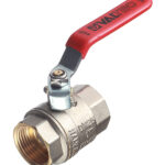 Кран шаровой латунный Valtec Base 1 ВР(г) х 1 ВР(г) ручка прямой (VT.214.N.06)