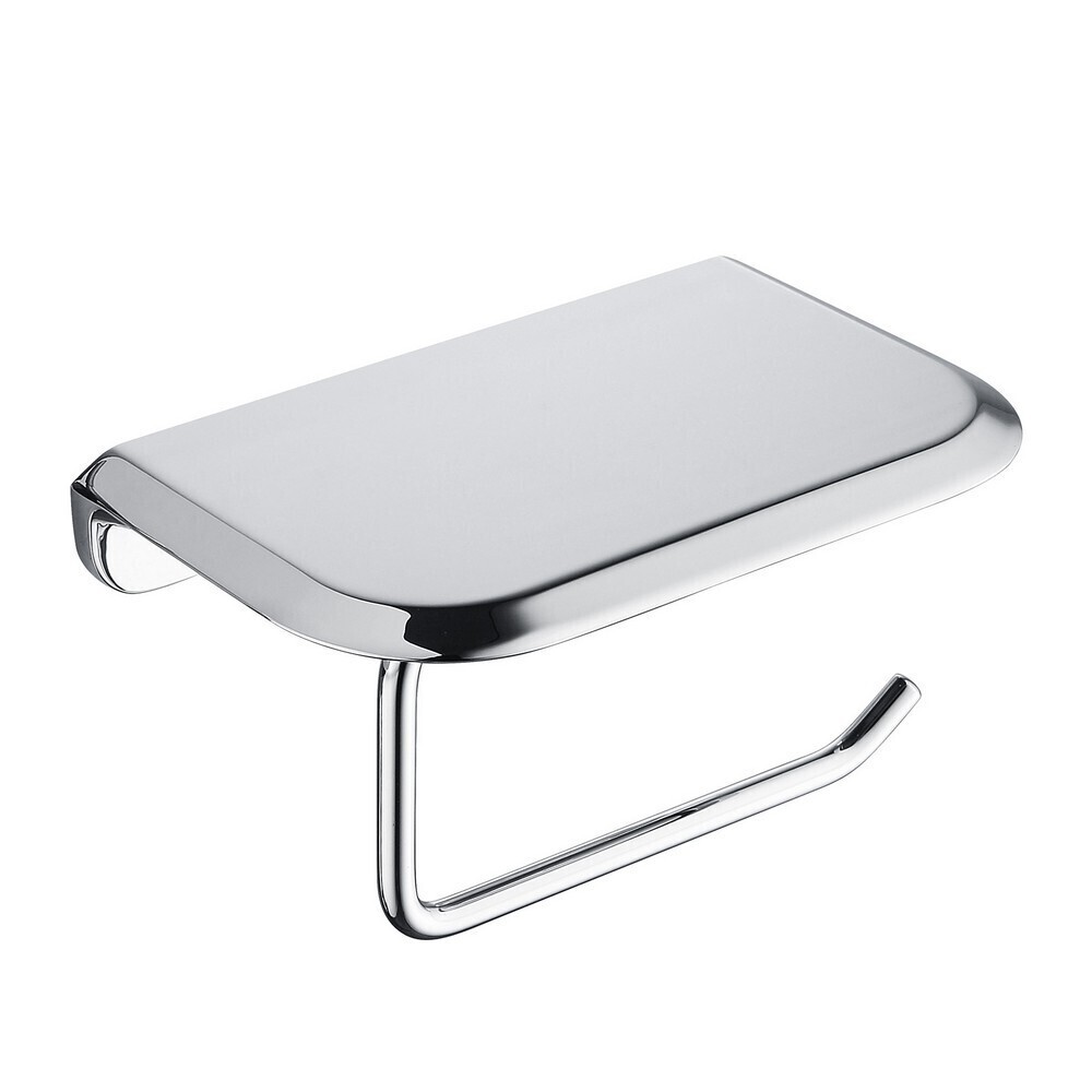 original-21638.jpg Держатель для туалетной бумаги Abber Nord с полкой нержавеющая сталь хром (AA1530) — изображение 1