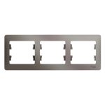 Рамка Systeme Electric Glossa трехместная платина (GSL001203)