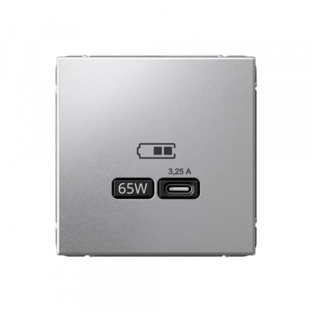 original-21828.jpg Розетка USB Systeme Electric ArtGallery встраиваемая алюминий Type-C (SE GAL000327) — изображение 1