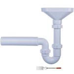 Сифон для раковины и мойки McAlpine 1 1/2х40 мм с выпуском d170 мм с соединением 40/50 мм с разрывом струи (HC7-FUN)