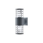 Светильник садово-парковый настенный Outdoor Bronx серый E27 120 Вт IP54 (O576WL-02GR)