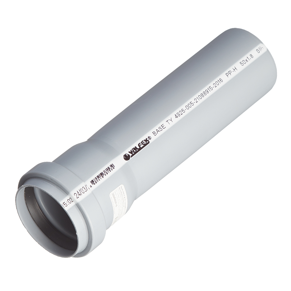 original-22033.jpg Труба канализационная Valfex Base d50x150 мм пластиковая для внутренней канализации — изображение 1