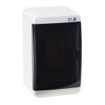 Щит распределительный навесной КЭАЗ OptiBox ЩРН пластиковый IP41 140х96х93 мм 4 модуля белый