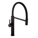 Смеситель для кухни Esko K15B черный с гибким изливом однорычажный (K51B)