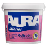 Краска моющаяся Aura Interior Golfstrom особопрочная для ванной и кухни база А белая 2,7 л