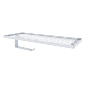 Держатель для туалетной бумаги Unit с полкой металл белый (74104564)