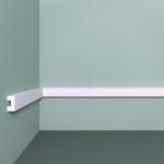 Молдинг из экополимера ударопрочный 20х10х2000 мм под покраску Bello Deco XPS M 19 белый