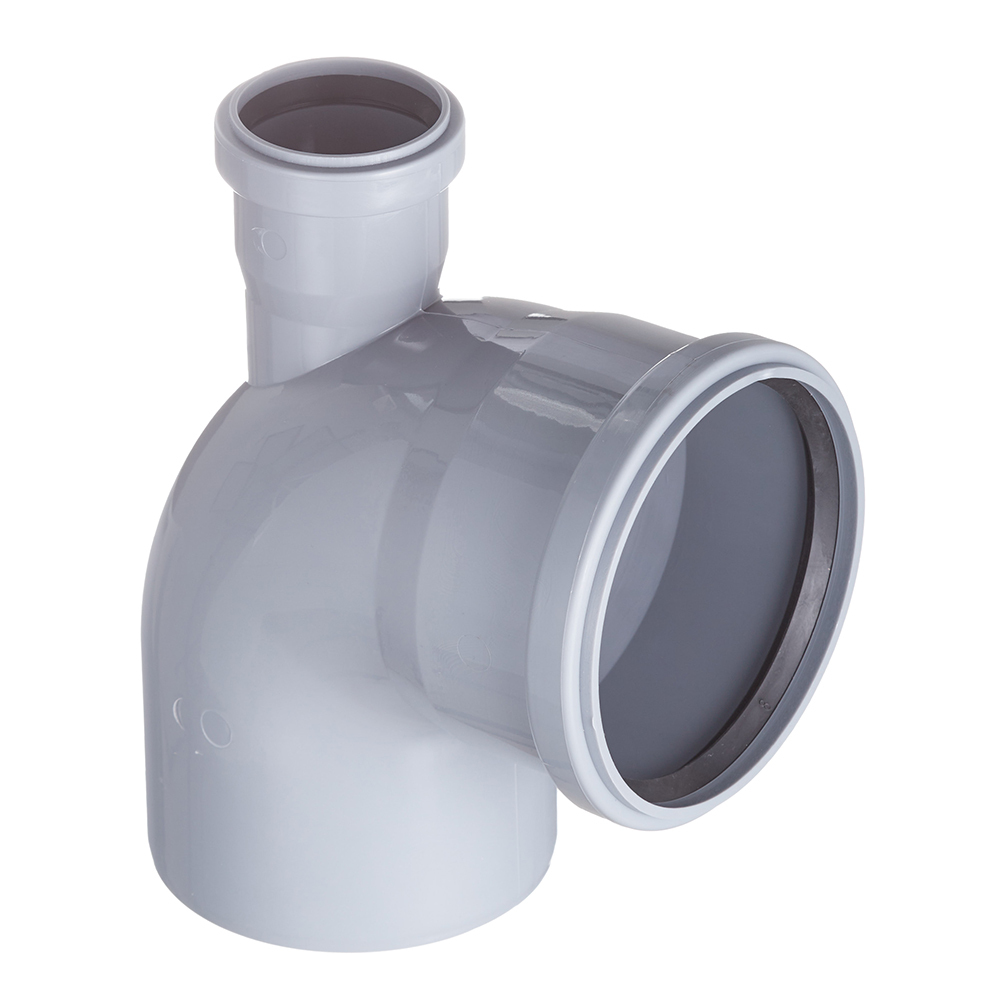 original-22416.jpg Отвод Valfex d110х50 мм 87° пластиковый с выходом d50 мм прямой для внутренней канализации (23125150) — изображение 1