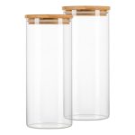 Банка стеклянная Master House Тауэр 1,5 л с крышкой (2 шт.)