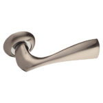 Ручка дверная Palladium City A Bella SN круглая розетка матовый никель