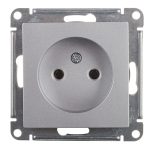 Розетка Systeme Electric AtlasDesign встраиваемая алюминий (ATN000341)