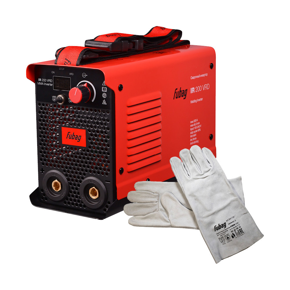 original-23023.jpg Сварочный аппарат инверторного типа Fubag IR 200 V.R.D. (41328.10) ММА с крагами — изображение 1