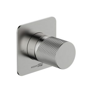 Смеситель для душа встраиваемый WasserKraft Tauber однорычажный с переключателем без лейки никель (6451)