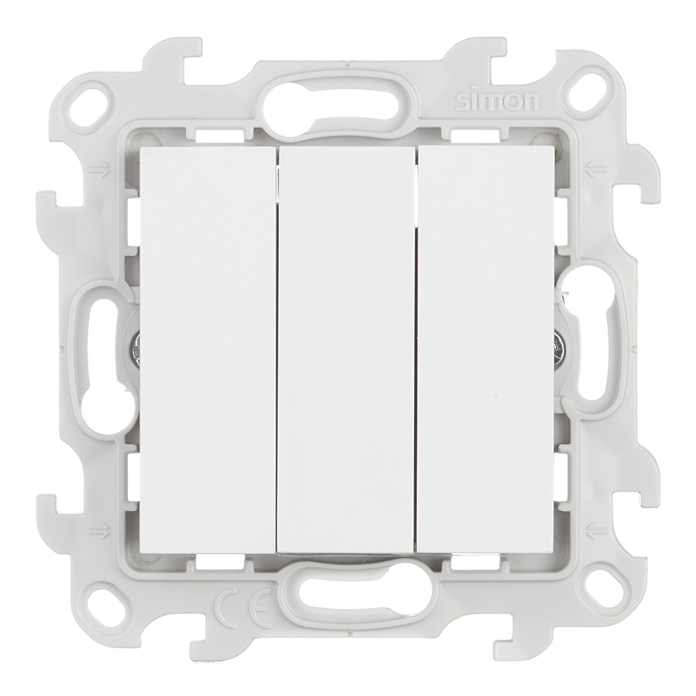 original-23310.jpg Выключатель Simon 24 Harmonie трехклавишный встраиваемый белый (2450391-030) — изображение 1