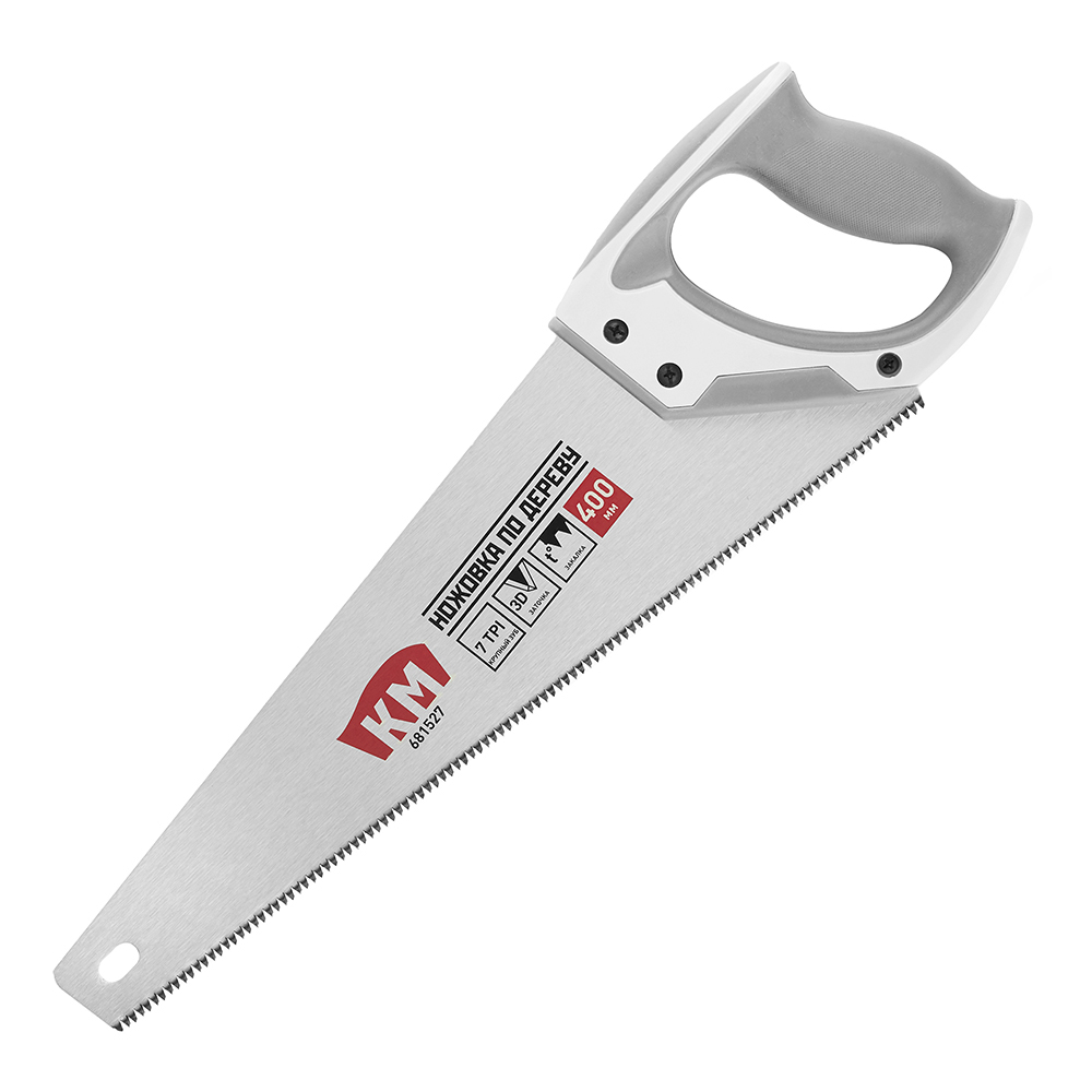 original-23407.jpg Ножовка по дереву КМ 400 мм 7 зуб/дюйм крупный зуб — изображение 1