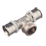 Тройник VALTEC (VTm.233.N.260626) 26(пресс) х 1 НР(ш) х 26(пресс)