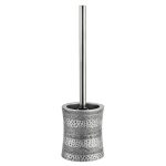 Ершик для унитаза WasserKraft напольный металл/полирезин хром (K-7627)