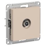 Розетка телевизионная Systeme Electric AtlasDesign встраиваемая песочная (ATN001292)