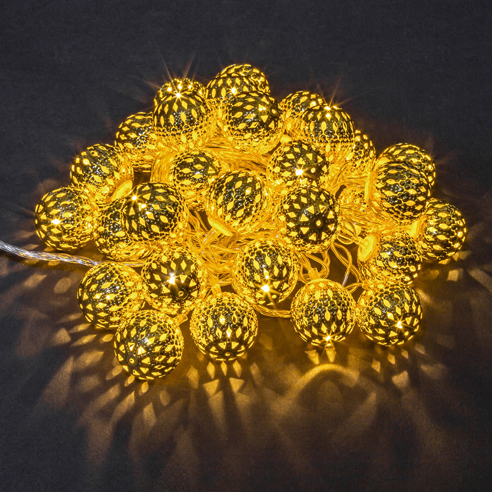 original-23745.jpg Гирлянда светодиодная Navigator Шарики теплый белый 3,9 м (14 041) — изображение 1