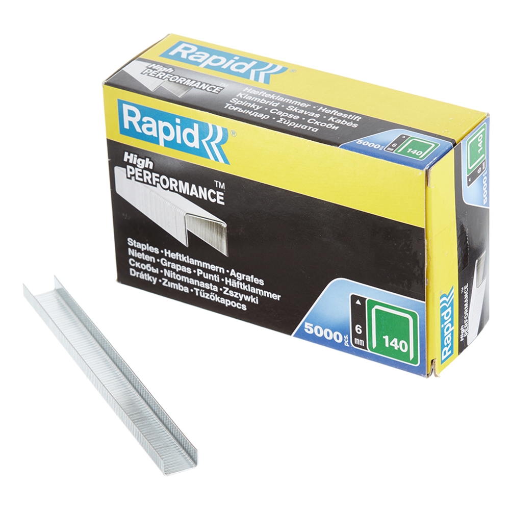 original-23920.jpg Скобы для степлера Rapid (11905711) тип 140 6 мм (5000 шт.) — изображение 1