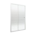 Душевая дверь Triton Слайд стекло с узором 100х185 см профиль белый 4 мм раздвижная (Щ0000064612)