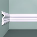 Молдинг из экополимера ударопрочный 80х19х2000 мм под покраску Bello Deco XPS M 9 белый