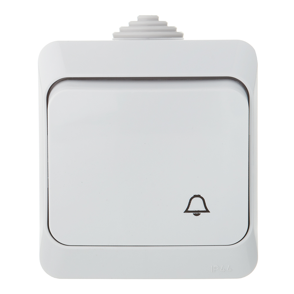 original-24214.jpg Выключатель Systeme Electric Этюд одноклавишный накладной серый с самовозвратом (KA10-041C) — изображение 1