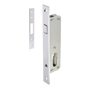 Замок врезной Punto LR-201C для легких дверей цилиндровый хром