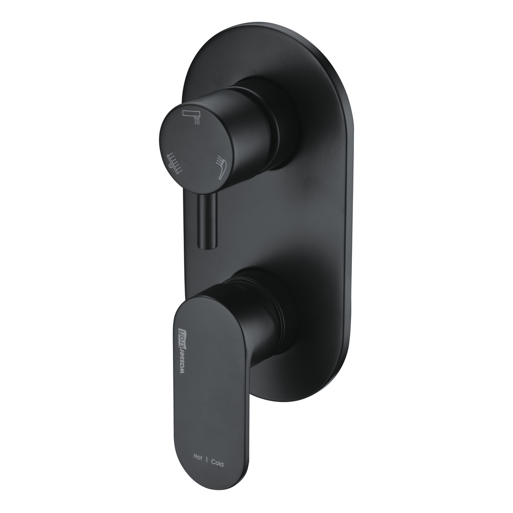 original-24561.jpg Смеситель для душа встраиваемый WasserKraft Elbe однорычажный черный (7471) — изображение 1