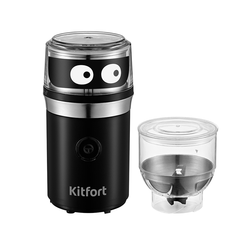 original-24850.jpg Кофемолка электрическая Kitfort КТ-799 черная/серебро — изображение 1