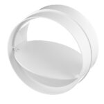 Соединитель для круглых воздуховодов Era с обратным клапаном пластиковый d125 мм