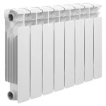 Радиатор биметаллический Rifar Base 350 мм 8 секций 1" боковое подключение белый