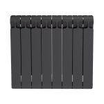 Радиатор биметаллический Rifar Monolit 500 мм 8 секций 3/4 боковое подключение серый