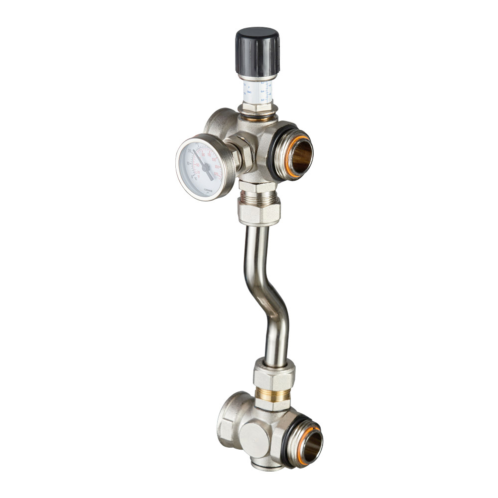 original-25687.jpg Байпас проходной Valtec 200 мм с термометрами (VT.0667T.0.0) — изображение 1