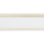 Бленда 68 мм для пластмассового карниза Тесей 350 см белый с золотом