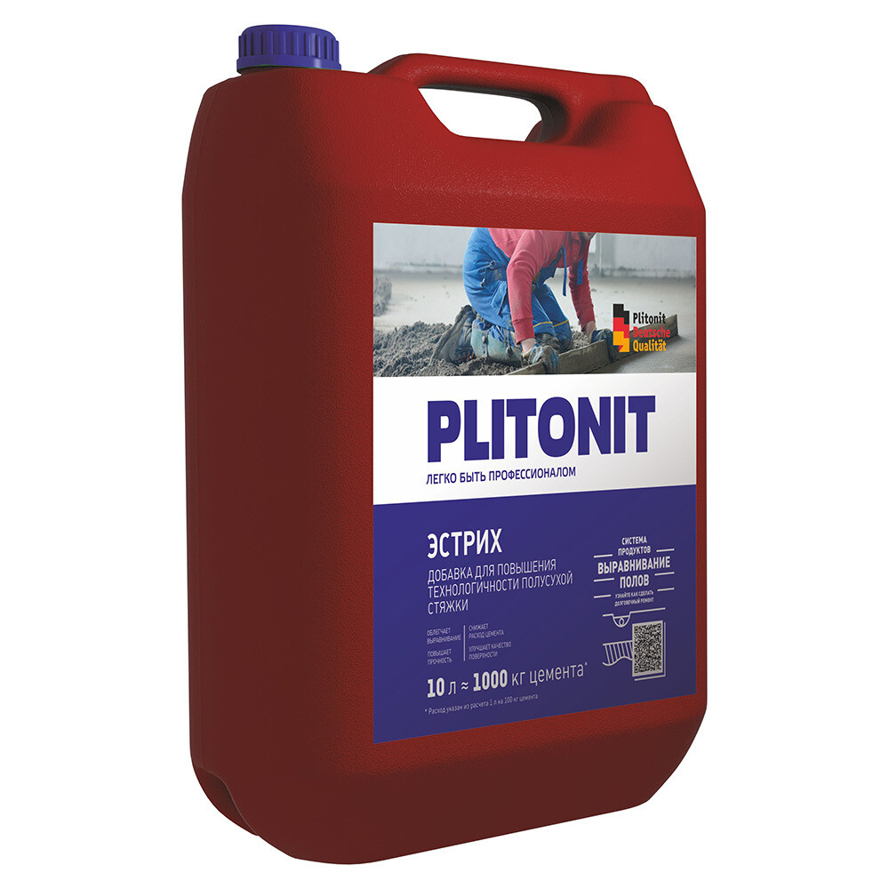 original-25836.jpg Добавка для полусухой стяжки Plitonit Эстрих 10 л — изображение 1