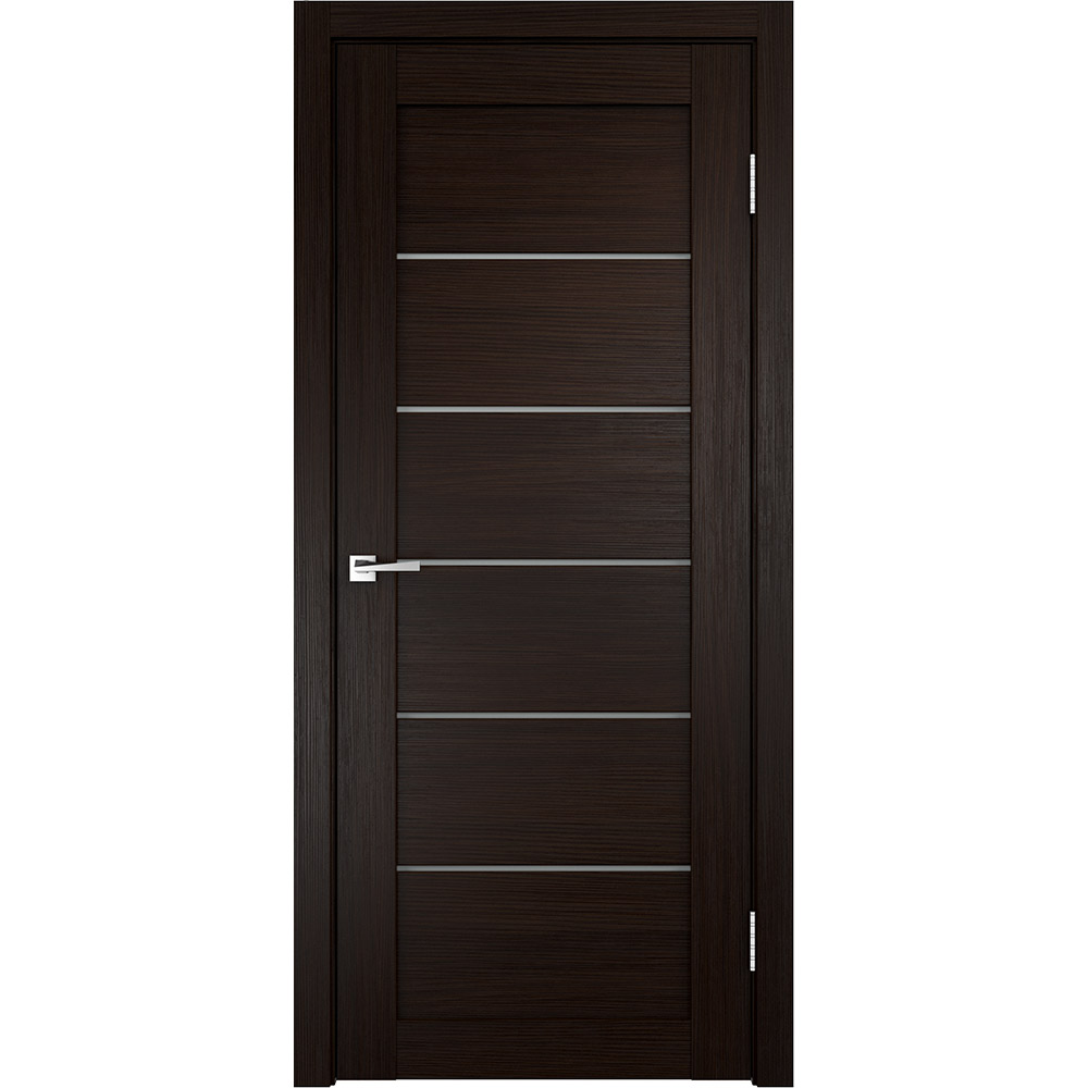 original-26114.jpg Дверь межкомнатная Vision 900х2000 мм ПВХ венге со стеклом с замком и петлями — изображение 1