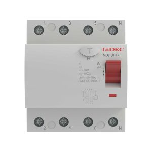 УЗО DKC Yon Max 25А 3P+N тип AC 30 мА 10 кА (MDL100-4P2-25-AC)
