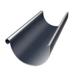 Желоб водосточный Grand Line металлический d125 мм 3 м графитовый серый RAL 7024