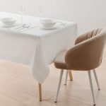 Скатерть Rusby 145х240 см полулен белая