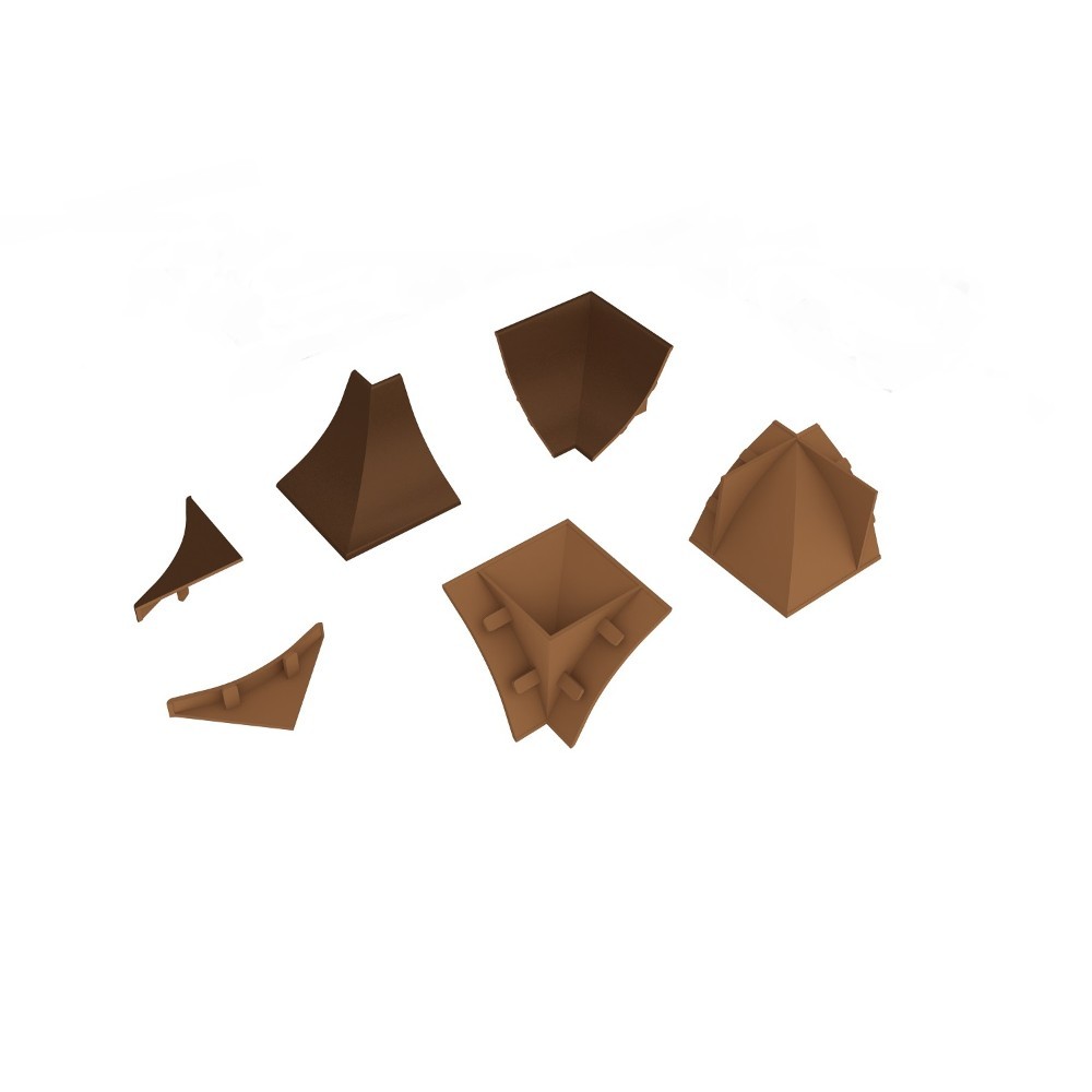 original-26452.jpg Комплект заглушек и уголков для плинтуса 56х30х7 мм янтарь Korner — изображение 1