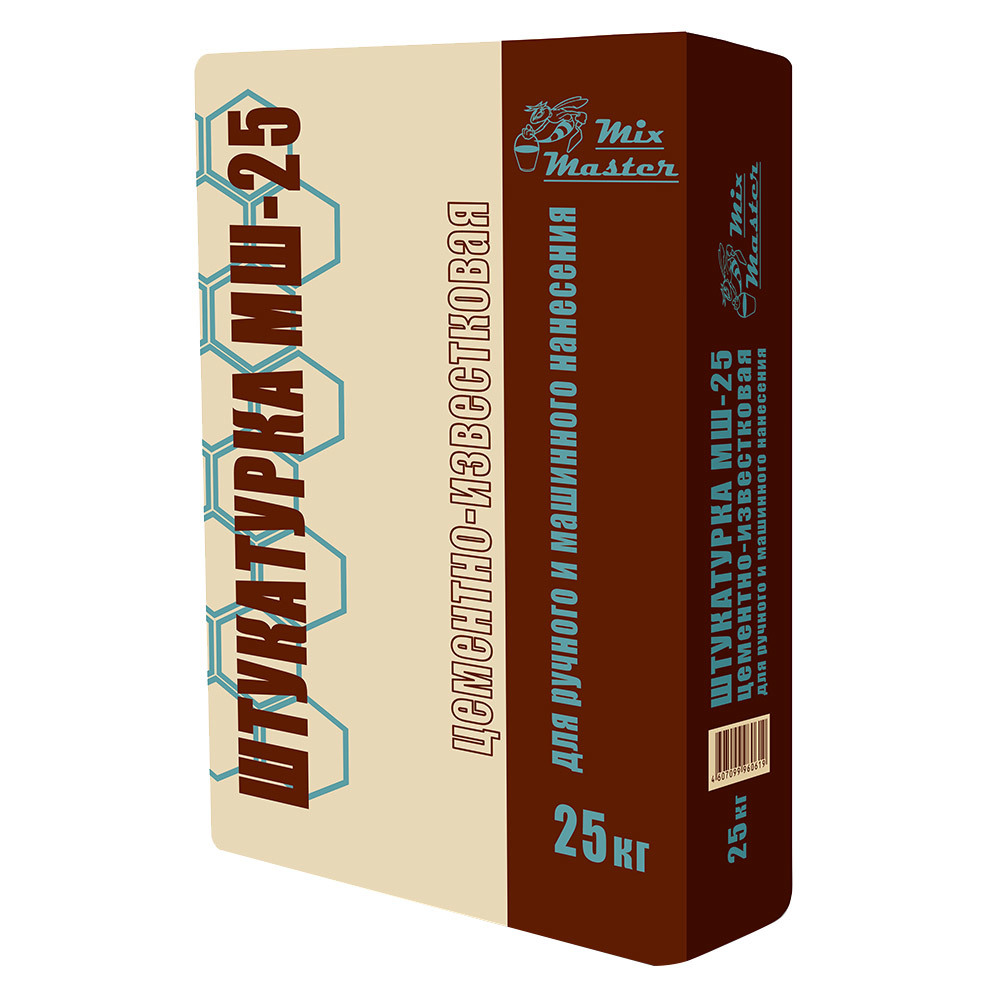 original-26550.jpg Штукатурка цементно-известковая MixMaster МШ25 25 кг — изображение 1