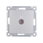 Розетка телевизионная Hegel Master встраиваемая серебро (РСТВ-401-06)